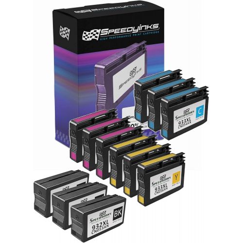  Speedy Inks Remanufactured Ink Cartridge Replacement for HP 932XL & HP 933XL High Yield (3 Black, 3 Cyan, 3 Magenta, 3 Yellow, 12-Pack)