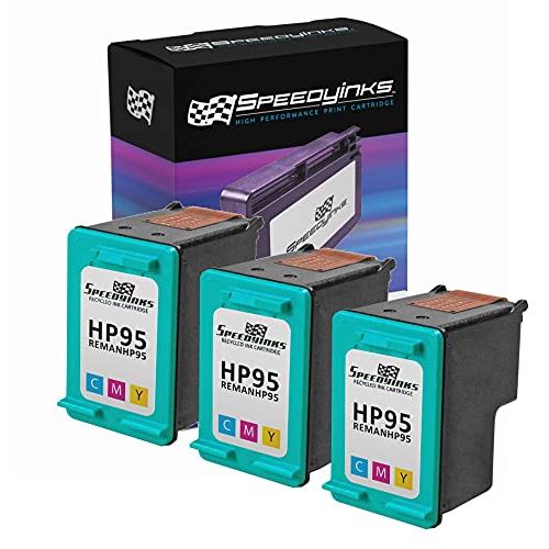  Speedy Inks Remanufactured Ink Cartridge Replacement for HP 95 (Tri-Color, 3-Pack)