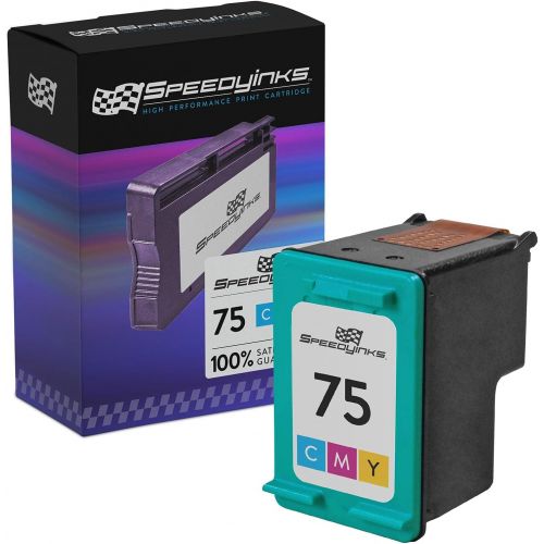  Speedy Inks Remanufactured Ink Cartridge Replacement for HP 75 (Tri-Color)