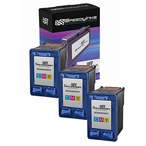  Speedy Inks Remanufactured Ink Cartridge Replacement for HP 57 (Tri-Color, 3-Pack)