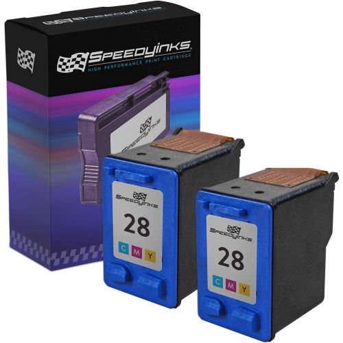  Speedy Inks Remanufactured Ink Cartridge Replacement for HP 28 (Tri-Color, 2-Pack)