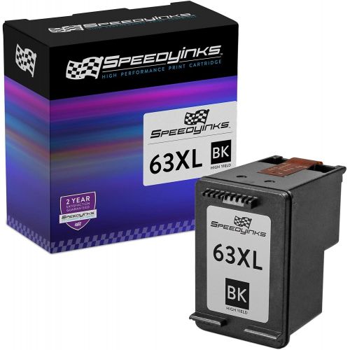  Speedy Inks Remanufactured Ink Cartridge Replacement for HP 63XL F6U64AN High Yield (Black)