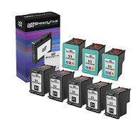 Speedy Inks - 8PK Remanufactured Replacement for HP 92 C9362WN & HP 93 C9361WN Ink Cartridge Set: (5 Black, 3 Color)