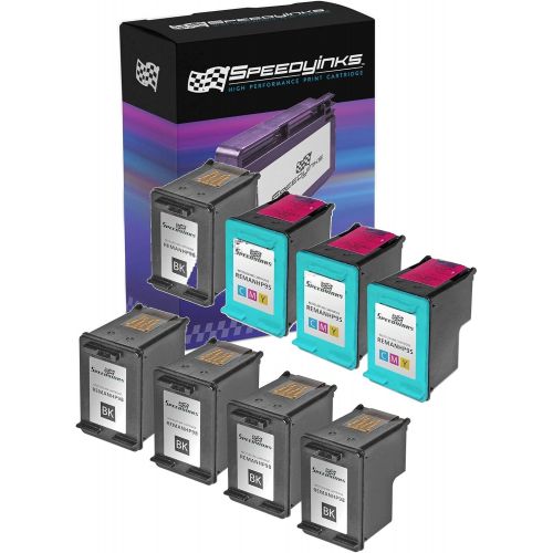  Speedy Inks Remanufactured Ink Cartridge Replacement for HP 98 and HP 95 (5 Black, 3 Color, 8-Pack)
