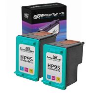 Speedy Inks Remanufactured Ink Cartridge Replacement for HP 95 (Tri-Color, 2-Pack)