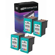 Speedy Inks Remanufactured Ink Cartridge Replacement for HP 95 (Tri-Color, 4-Pack)