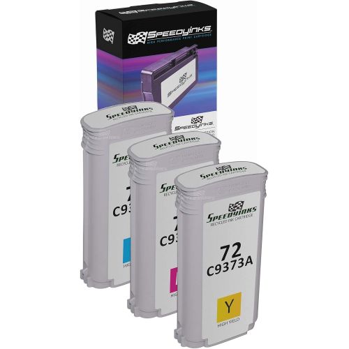  Speedy Inks Remanufactured Ink Cartridge Replacement for HP 72 High Yield (1 Cyan, 1 Magenta, 1 Yellow, 3-Pack)