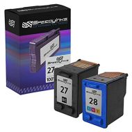 Speedy Inks Remanufactured Ink Cartridge Replacement for HP 27 and HP 28 (1 Black, 1 Color, 2-Pack)