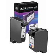 Speedy Inks Remanufactured Ink Cartridge Replacement for HP 45 & HP 78 (1 Black, 1 Color, 2-Pack)