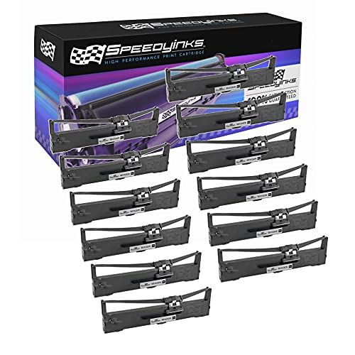  SPEEDYINKS Speedy Inks Compatible Printer Ribbon Cartridge Replacement for Epson S015329 (Black, 12-Pack)