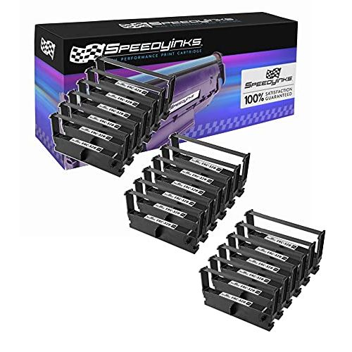  SpeedyInks Compatible POS Ribbon Cartridge Replacement for Epson ERC-32B (Black, 18-Pack)