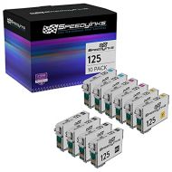 Speedy Inks Remanufactured Ink Cartridge Replacement for Epson 125 (4 Black, 2 Cyan, 2 Magenta, 2 Yellow, 10-Pack)