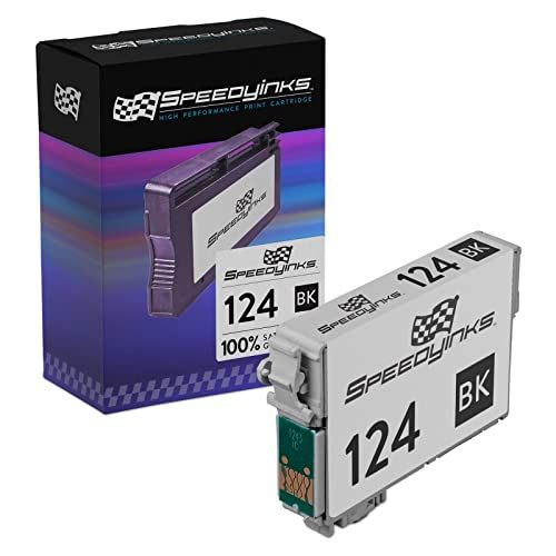  Speedy Inks Remanufactured Ink Cartridge Replacement for Epson 124 (Black)