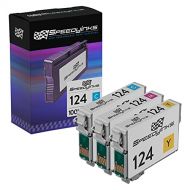 Speedy Inks Remanufactured Ink Cartridge Replacement for Epson 124 (1 Cyan, 1 Magenta, 1 Yellow, 3-Pack)