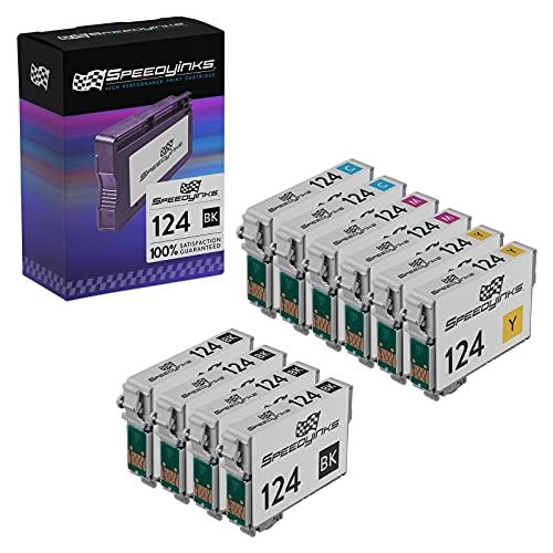  Speedy Inks Remanufactured Ink Cartridge Replacement for Epson 124 (4 Black, 2 Cyan, 2 Magenta, 2 Yellow, 10-Pack)