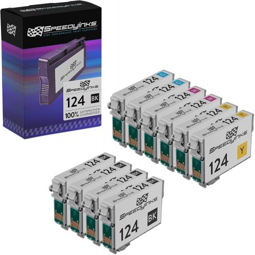  Speedy Inks Remanufactured Ink Cartridge Replacement for Epson 124 (4 Black, 2 Cyan, 2 Magenta, 2 Yellow, 10-Pack)