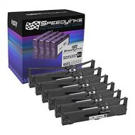 SPEEDYINKS Speedy Inks Compatible Ribbon Cartridge Replacement for Epson S015337 (Black, 6-Pack)