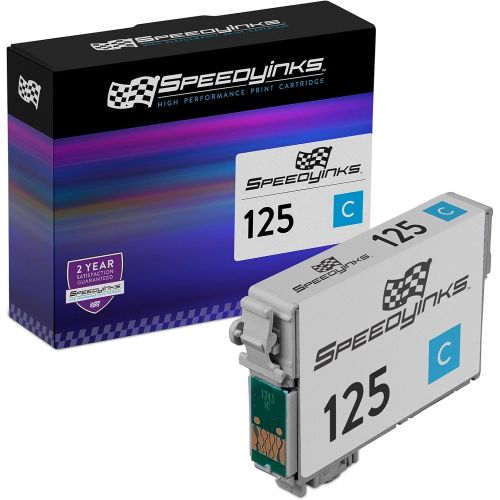  Speedy Inks Remanufactured Ink Cartridge Replacement for Epson 125 (Pigment Cyan)