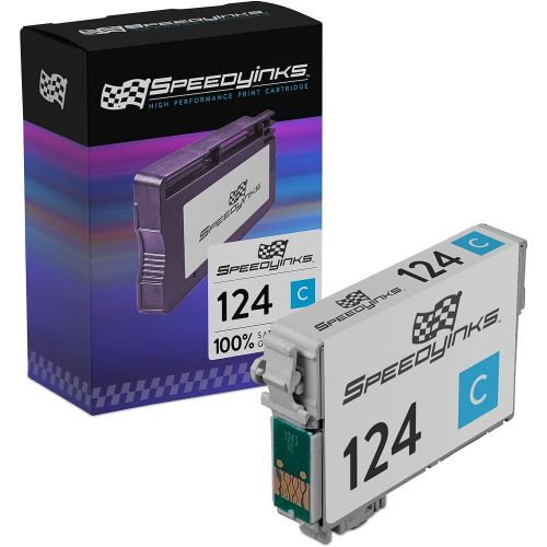  Speedy Inks Remanufactured Ink Cartridge Replacement for Epson 124 (Cyan)