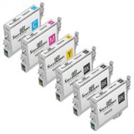 Speedy Inks Remanufactured Ink Cartridge Replacement for Epson T060120 ( Black,Cyan,Magenta,Yellow , 6-Pack )