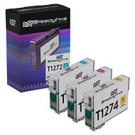 Speedy Inks Remanufactured Ink Cartridge Replacement for Epson 127 Extra High Yield (1 Cyan, 1 Magenta, 1 Yellow, 3-Pack)