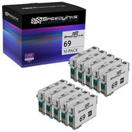 Speedy Inks Remanufactured Ink Cartridge Replacement for Epson 69 (Black, 10-Pack)