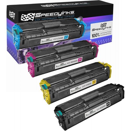  Speedy Inks Toner Cartridge Replacement for Samsung CLT-504S Series (Black, Cyan, Magenta, Yellow, 4-Pack)
