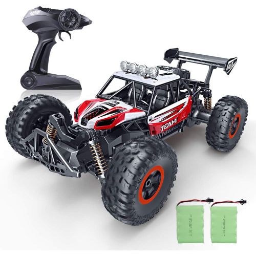  [아마존베스트]RC Car, SPESXFUN 2019 Updated 1/16 Scale High Speed Remote Control Car, 2.4Ghz Off Road RC Trucks with Two Rechargeable Batteries, Electric Toy Car for All Adults & Kids