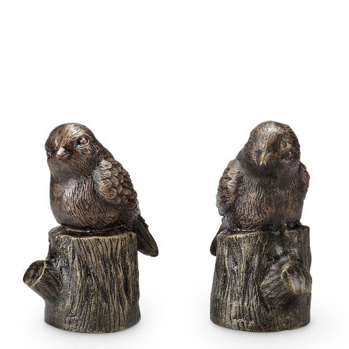  SPI Home Bird on Stump Bookends