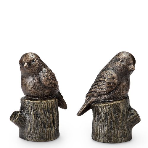  SPI Home Bird on Stump Bookends