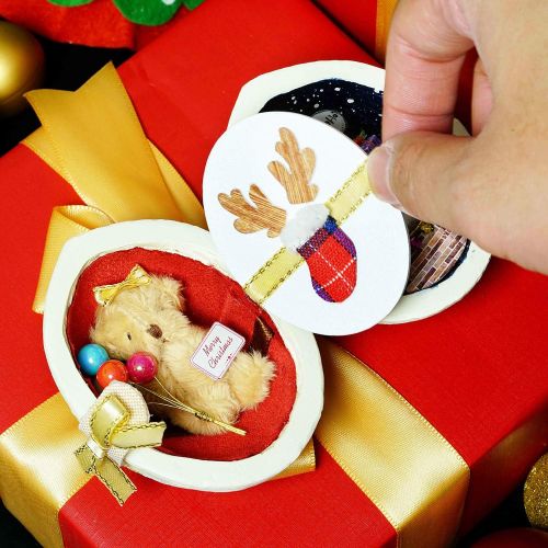  SPILAY DIY Dollhouse Miniature with Wooden Furniture Kit,1:24 Assembly Mini Handwork 3D Doll Room Crafts Creative Toy with LED,Christmas Special Style Gift for Adult and Teenager
