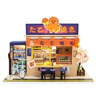 SPILAY DIY Dollhouse Miniature with Wooden Furniture,Handmade Japanese Style DIY Dollhouse Kit with Dust Cover & Music Box,1:24 Scale Creative Room Gift Idea for Adult Friend Lover