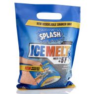 SPLASH ice melt resealable Shaker Bag, 10lb, Melts to +5F, Sodium Choloride, Snow & ice Salt, Concrete Safe, Good for driveways, Sidewalks, Decks/patios
