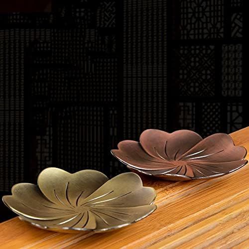  인센스스틱 SPNEC LQGSYT Retro Stick Incense Holder Sandalwood Fragrance Burner Alloy Lotus Plate Buddhism Censer Home Office Decoration Craft