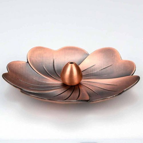  인센스스틱 SPNEC LQGSYT Retro Stick Incense Holder Sandalwood Fragrance Burner Alloy Lotus Plate Buddhism Censer Home Office Decoration Craft