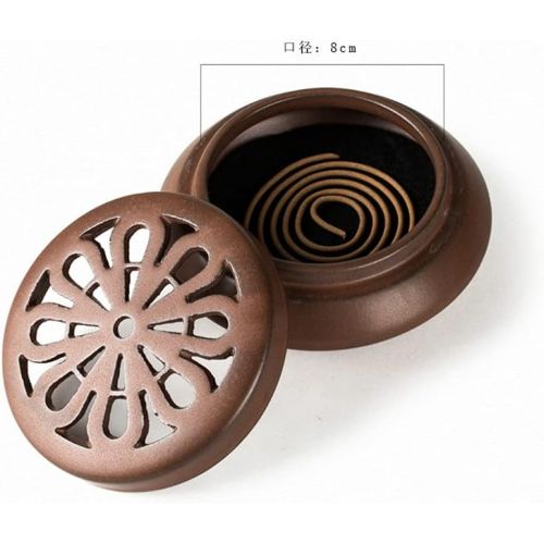  인센스스틱 SPNEC LQGSYT Ceramic Zen Incense Burners Incense Coil Holder Classical Hollow Incense Buddha Stick Incense Lore Living Room Decor (Color : B, Size : One Size)