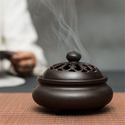  인센스스틱 SPNEC LQGSYT Ceramic Zen Incense Burners Incense Coil Holder Classical Hollow Incense Buddha Stick Incense Lore Living Room Decor (Color : B, Size : One Size)