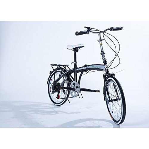  SPORT 20 Folding Bicycle Shimano 6 Speed Bike Fold Storage Black