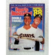 Will Clark (San Francisco Giants) & Mark McGwire (Oakland As) - Bay Area Sluggers - Sports Illustrated - April 4, 1988 - NCAA College Basketball Tournament Coverage - SI