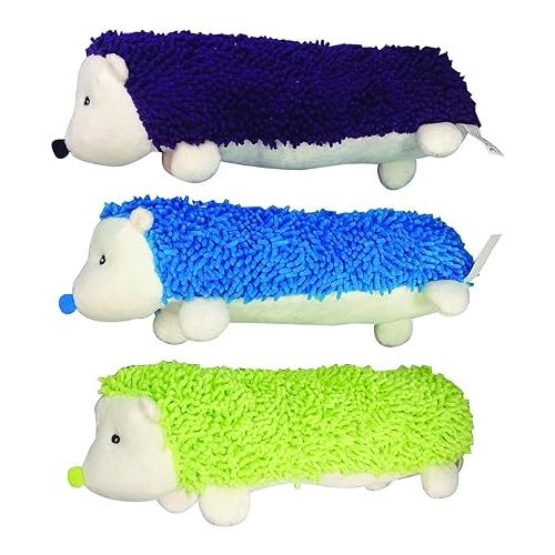  Ethical Pets Gigglers Hedgehog Dog Toy, 12-Inch (assorted color)