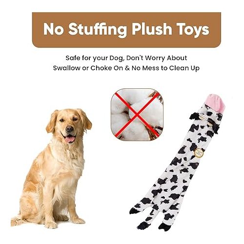  SPOT Skinneeez Crinklers | Stuffless Dog Toys with Squeaker For Small Dogs | Crinkle Toy For Small Puppies | 23