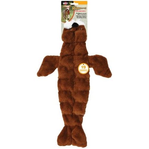  SPOT Ethical Pets Skinneeez Tons of Squeakers Walrus Dog Toy, 21-Inch