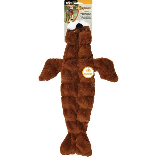  SPOT Ethical Pets Skinneeez Tons of Squeakers Walrus Dog Toy, 21-Inch