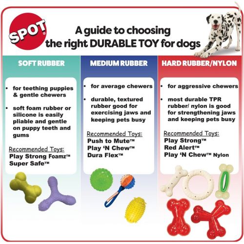  SPOT Ethical Pets Crunchable Bone Dog Toy, 5.5