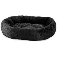 Ethical Pets Sleep Zone Diamond Cut Lounger Black - Pet Bed for Medium Size Dogs - Attractive, Durable, Comfortable, Washable by SPOT, 27x21 (32999)