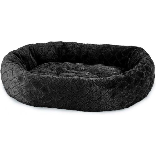  Ethical Pets Sleep Zone Diamond Cut Lounger Black - Pet Bed for Medium Size Dogs - Attractive, Durable, Comfortable, Washable by SPOT, 27x21 (32999)