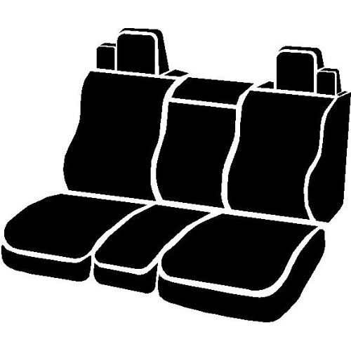  SPPC Fia SL67-17 GRAY Custom Fit Front Seat Cover Split Seat 40/20/40 - Leatherette (Black w/Gray Center Panel)