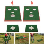 [아마존베스트]SPRAWL Golf Cornhole Set Chipping Game Indoor/Outdoor Golf Chip Shot Yard Game Hitting Mat for Tailgate, Party, Office, Backyard 2 x 3 FT