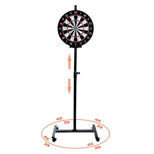  SPRAWL Dart Game Set-Dartboard Stand-One 18 Dart Board-6 Steel Tip Darts-IndoorOutdoor Game