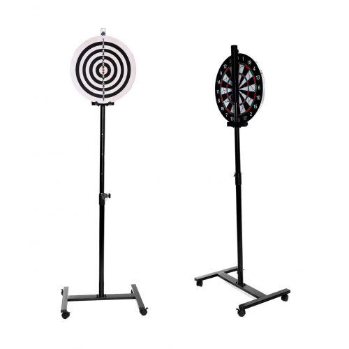  SPRAWL Dart Game Set-Dartboard Stand-One 18 Dart Board-6 Steel Tip Darts-IndoorOutdoor Game